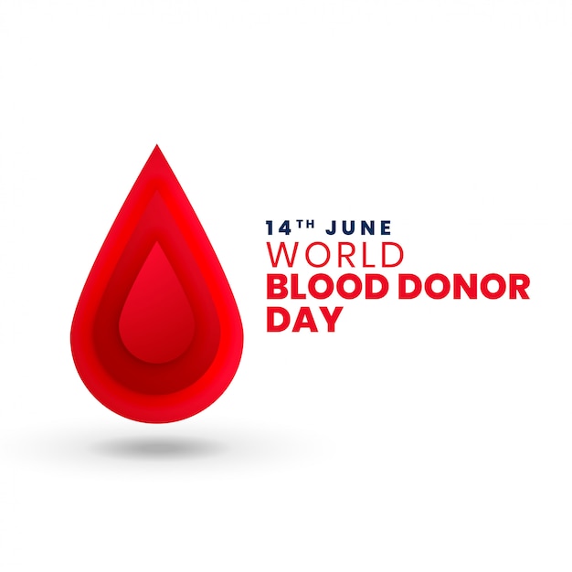 Красная капля крови Всемирный день донора