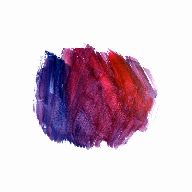 Red and blue colorful brush stroke watercolor design background
