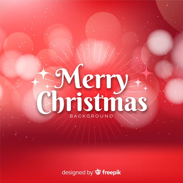 Free vector red blurred christmas background