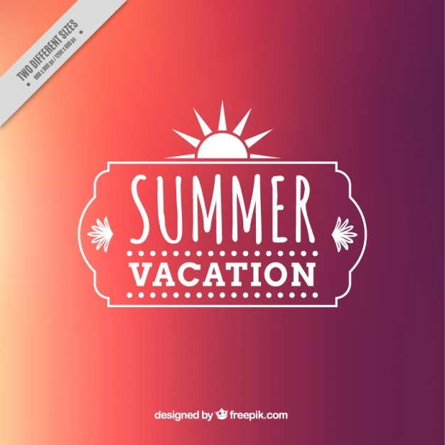 Free vector red blurred summer background