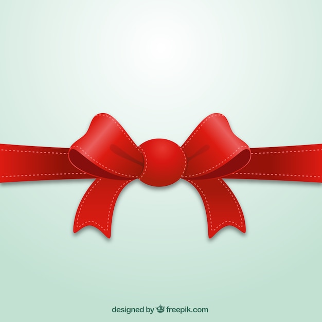 Free vector red bow