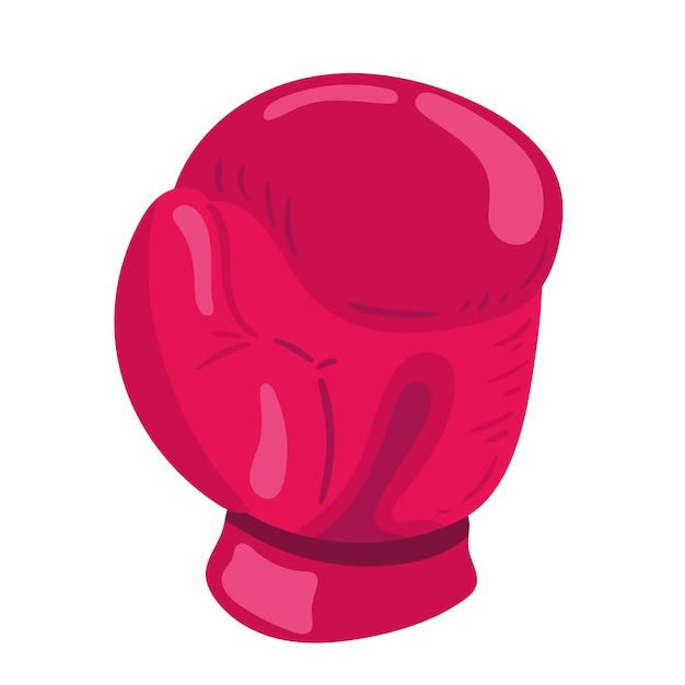 Red Boxing Glove: Free Vector Template Download