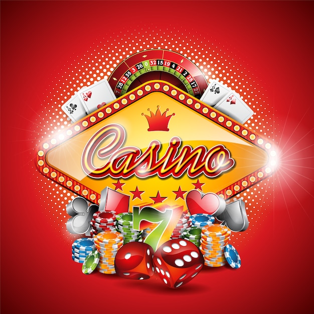 Red casino background