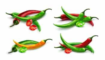Free vector red chili pepper hot spicy paprika cayenne