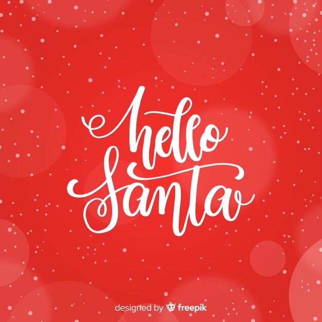 Natale rosso lettering sfondo