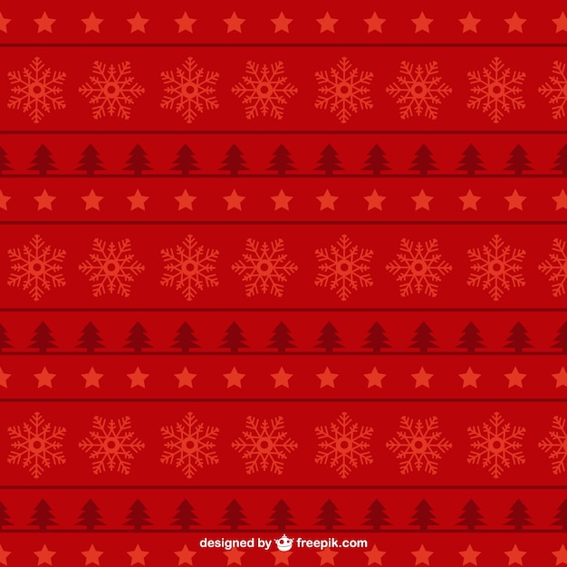 Free vector red christmas pattern