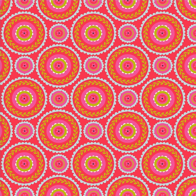 Red circles pattern background