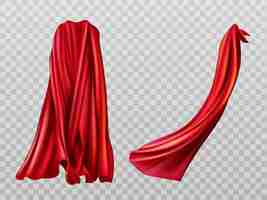 Free vector red cloaks set