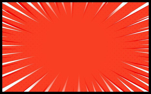 Red comic background Retro vector illustration