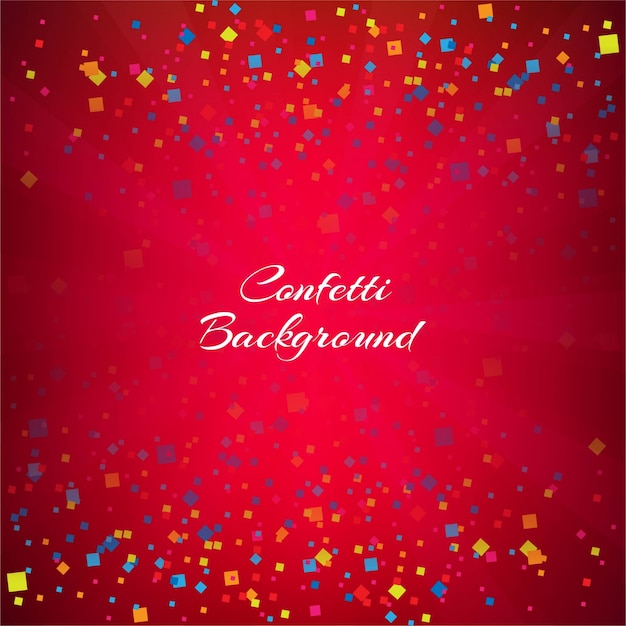 Red confetti background