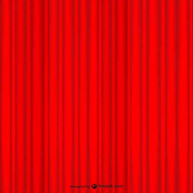 Free vector red curtain background