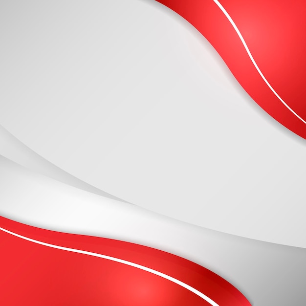 Free vector red curve on a gray background