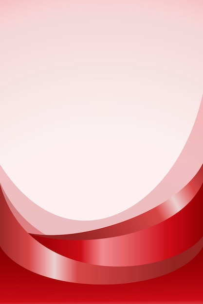 Red curve patterned background vector