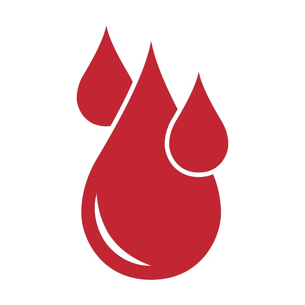 Free vector red droplets glyph style