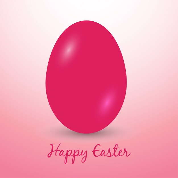 Red egg for easter