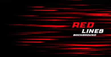 Free vector red fast motion lines background