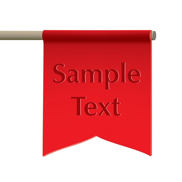 Free vector red flag template