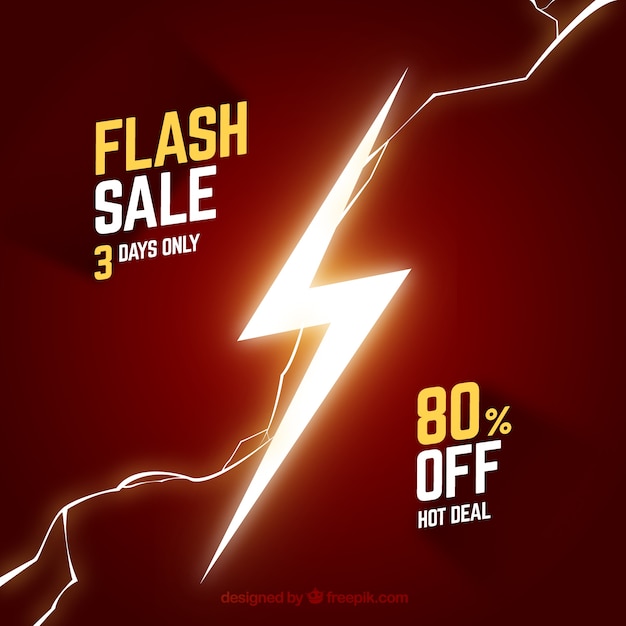Red flash sale background