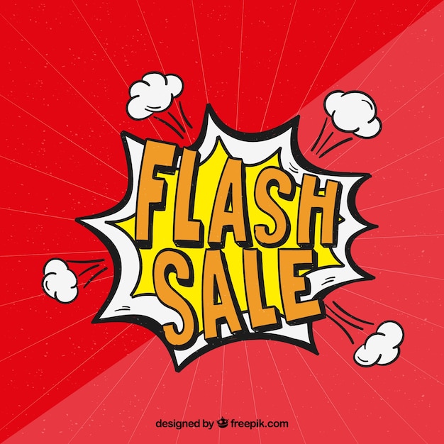 Red flash sale background