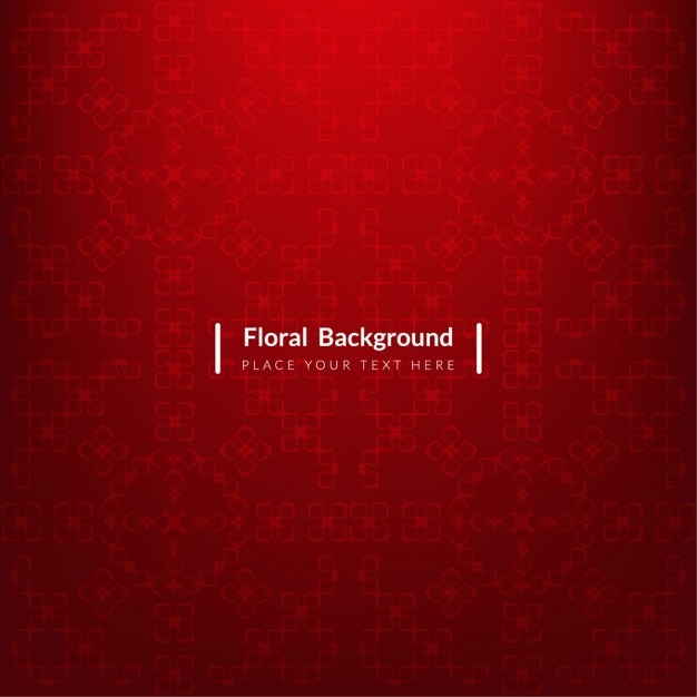 Free vector red floral background