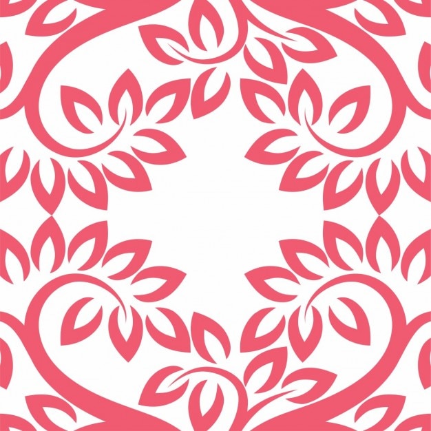 Free vector red floral background