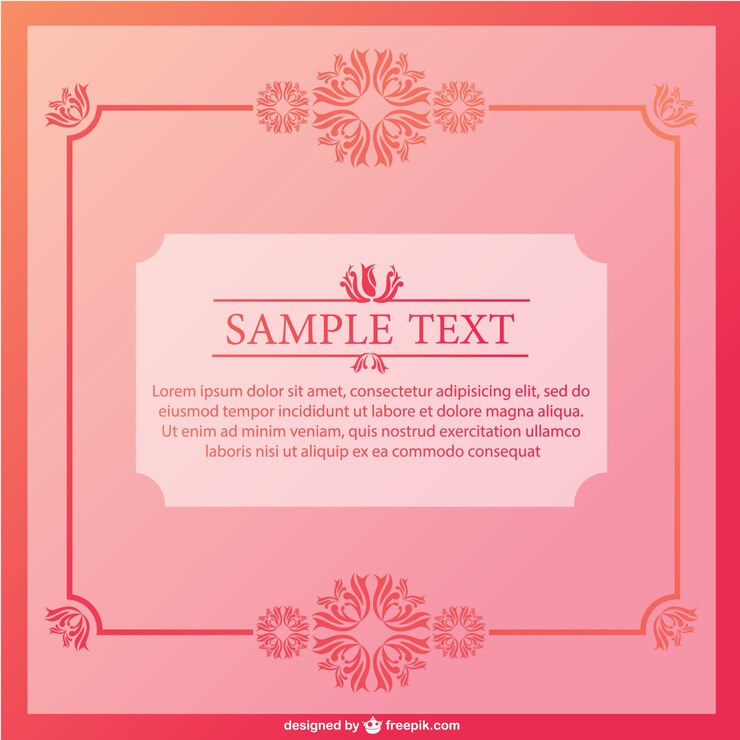 मुफ़्त वेक्टर red floral card