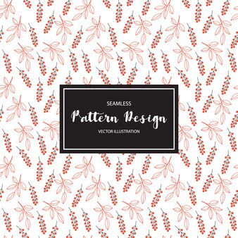 Red flowers pattern background