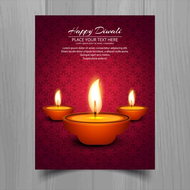 Red flyer for diwali