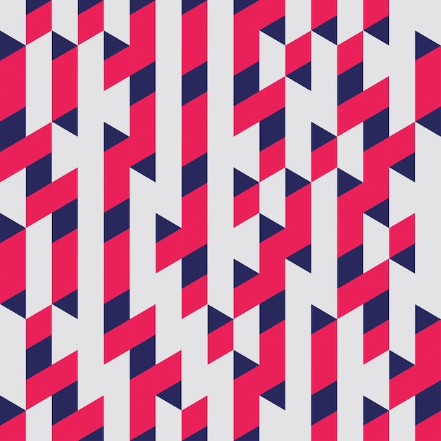 Красный геометрический бесшовный узор абстрактный фон векторная иллюстрация