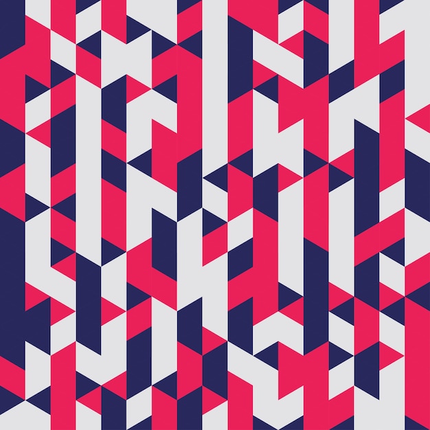 赤の幾何学的なシームレス パターン抽象的な背景ベクトル イラスト