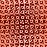 Free vector red and gold japanese themed wave pattern design