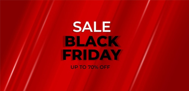 Sfondo sfumato rosso per il black friday