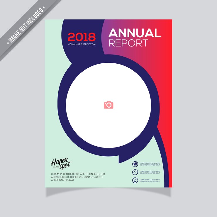 मुफ़्त वेक्टर red and green annual report design