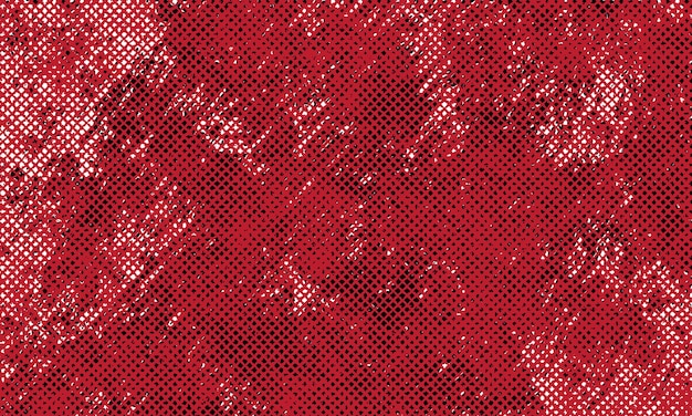 暗いストロークブラシの詳細な背景と赤いグランジメッシュ