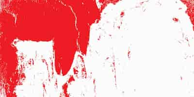 Free vector red grunge paint texture in white background