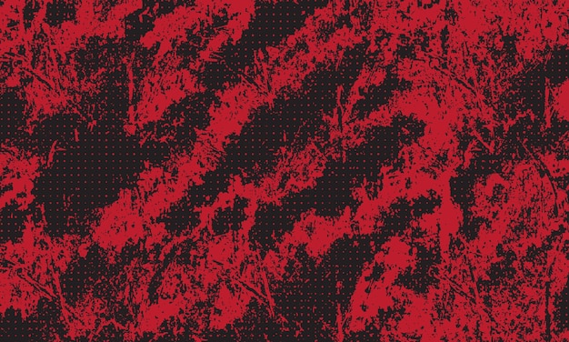 ハーフトーンパターンの背景を持つ赤いグランジ