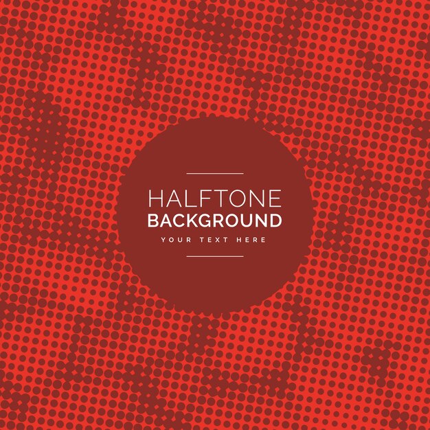 Free vector red halftone background design