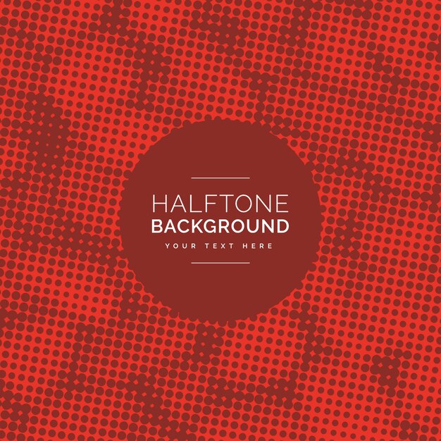 Red halftone background design