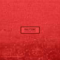 Free vector red halftone background