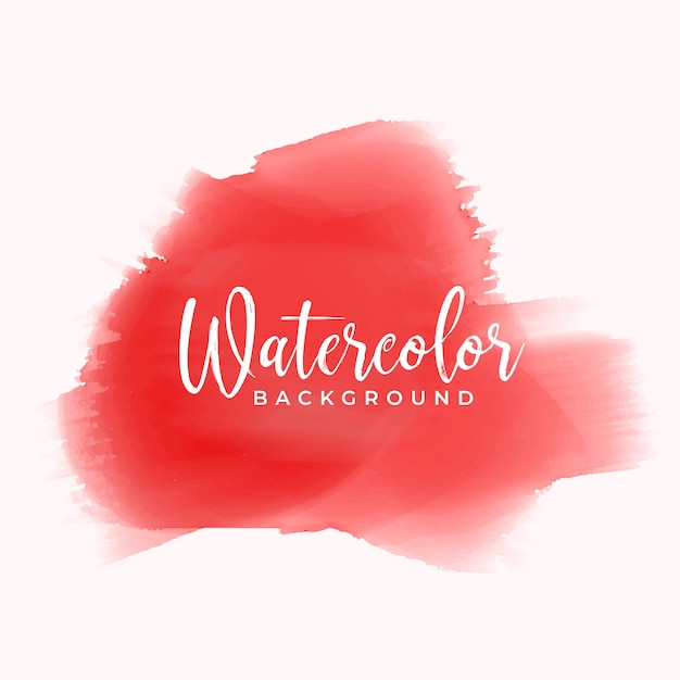 Free vector red hand painted watercolor texture background