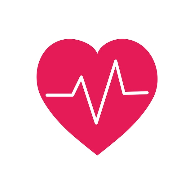 Символ графического символа красного сердца