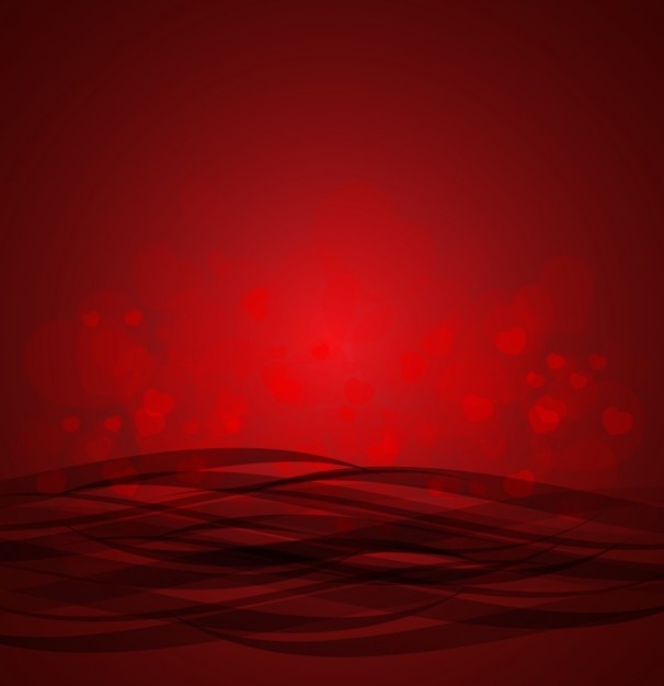 Free vector red hearts background