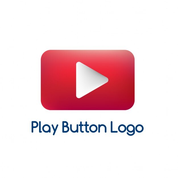 Red logo, play video