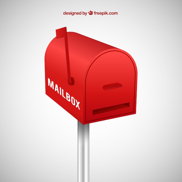 Red mailbox background