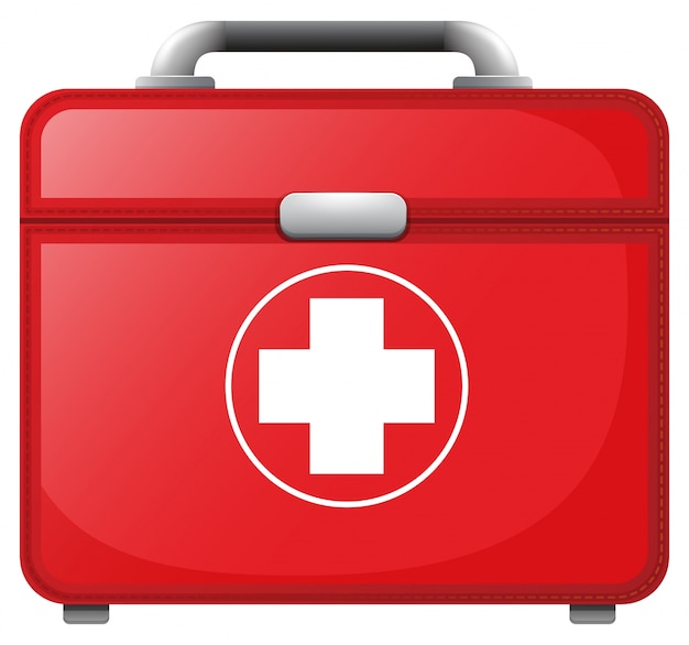 A red medical bag