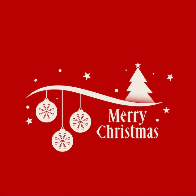 Red merry christmas background decoration greeting