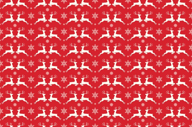 Red Merry Christmas pattern seamless