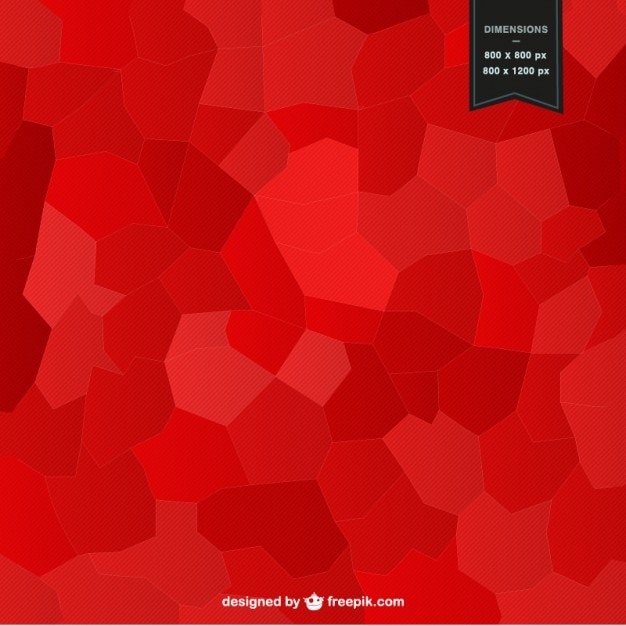 Vettore gratuito sfondo rosso mosaico di design