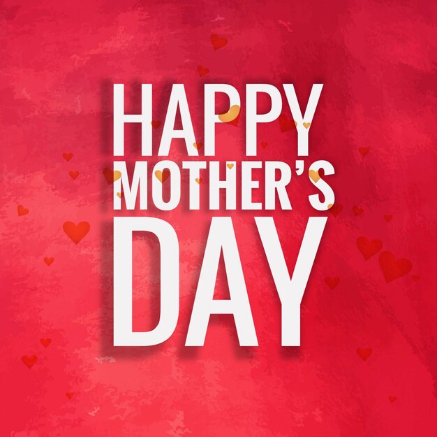 Red mother's day design