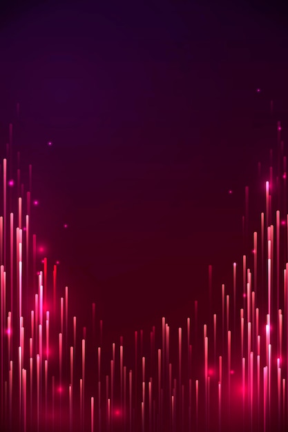 Free vector red neon meteor background design vector